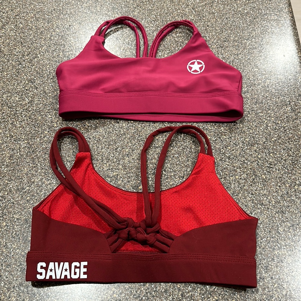 Pair of Size Small Savage Barbell Sports Bras